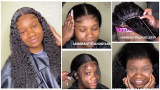 😍SMALL FOREHEAD\&LOW HAIRLINE NATURAL CURLY LACE WIG INSTALL😍|BESTLACEWIG