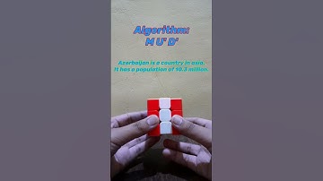 How to make the Azerbaijan Flag🇦🇿🇦🇿 on a Rubik