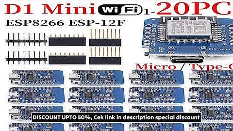 1-20PCS ESP8266 D1 Mini WIFI Development Board ESP-12F CH340G CH340 V2 Usb Wemos D1 Mini Nodemcu L
