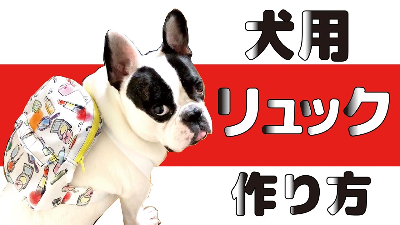 熱中症対策diy 保冷剤も入る犬用クールバッグ リュックの作り方 型紙付き Youtube