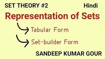 Representation of set in hindi | Discrete Mathematics
