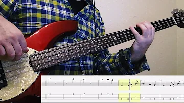 Radiohead - No Surprises  Bass Cover with TAB