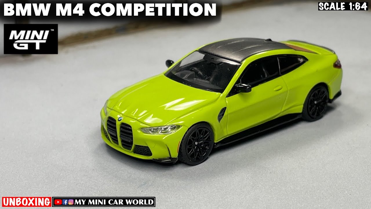 MY MINI CAR WORLD』UNBOXING MINI GT 1/64 BMW M4 COMPETITION 