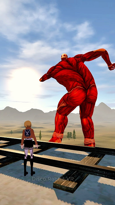 Colossal Titan vs Armin #blueshirtguy #armin #anime #aot #fyp #meme #dancetrend #dance