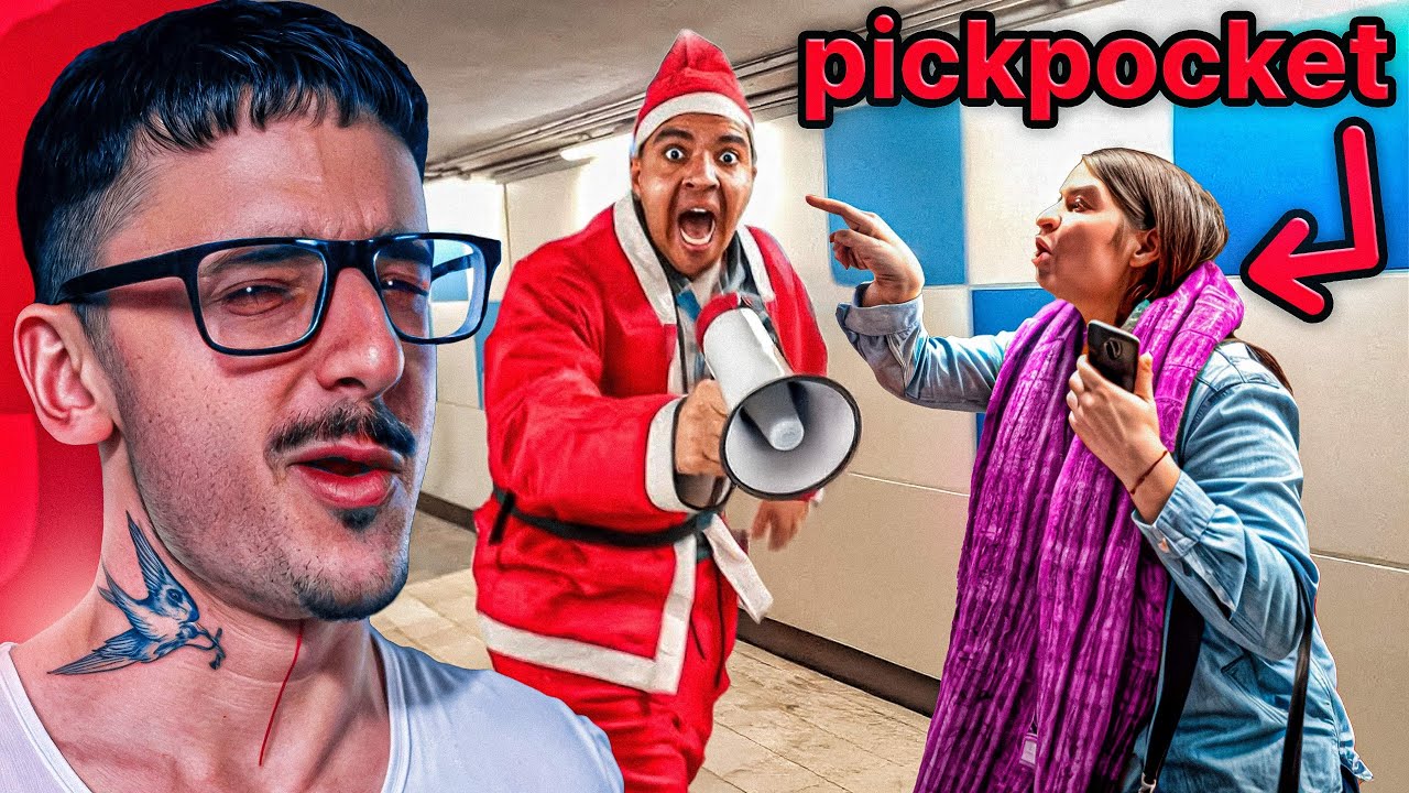 Papá Noel marroquí persigue a pickpockets por el metro - carteristas #15