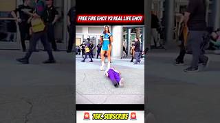 FREE FIRE💥🥵EMOT VS REAL LIFE EMOT😱And Abiud Sando #freefire#garena#freefireshorts#shortsfeed#shorts