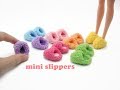 DIY Miniature Doll Mini Fuzzy Room Slippers - Easy!