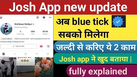 Josh App Par Account Verify Kaise Karen | Josh App Par Verification Kaise Karen | Josh Verification🔴