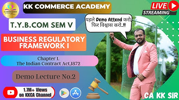 Indian Contract Act,1872 | BRF I | Chapter 1 | Lecture 2| Tybcom |Semester 5 #kkca #law #contractact