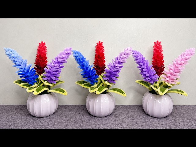 mia maua handmade plants 手芸作品 モールで簡単！ラベンダーの鉢植えDIY💜 - YouTube