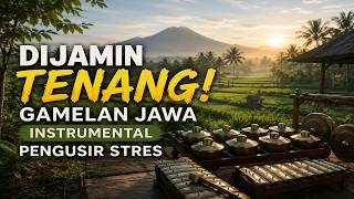 Tenang Sekali! Suara Gamelan Jawa   Pemandangan Sawah Padi yang Memukau