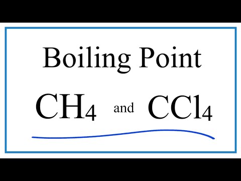 Video: Hvilken har det højeste kogepunkt CCl4 cf4 eller CBr4?