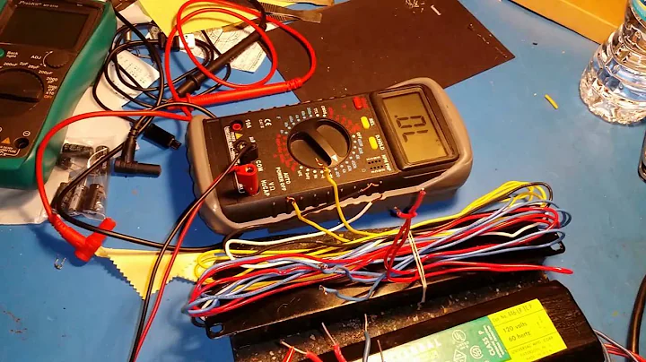 Fluorescent fixture ballest test