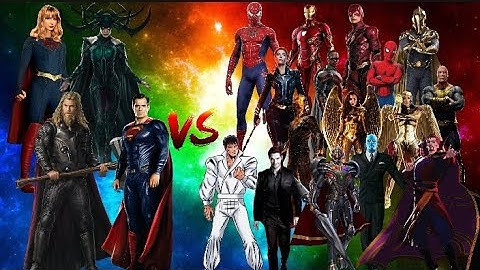 Super girl,Hela, Super man & Thor vs MCU & DCU #marvel #avengers #avengers #thor #editing