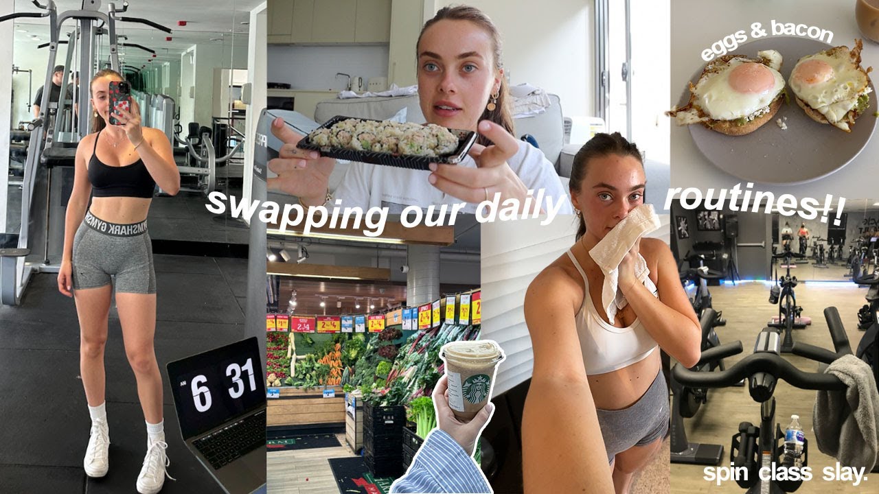 We swap ROUTINES for 24hrs! 🎀 living in each others 'day in the life'...