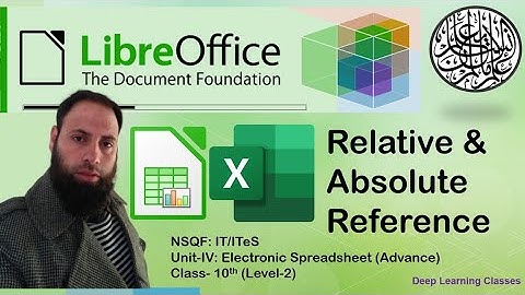 Hyperlinks - Absolute and Relative hyperlinks in LibreOffice | Excel | CBSE | links