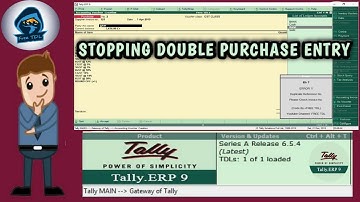 TDL for Stopping Double purchase entry in Tally.Erp 9 ||Duplicate Purchase in Tally.Erp 9||