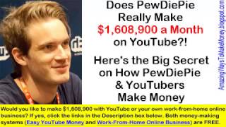 Pewdiepie Net Worth: Pewdiepie Makes $1,608,900 a Month on YouTube! Here's the Truth on How Pewdiep News