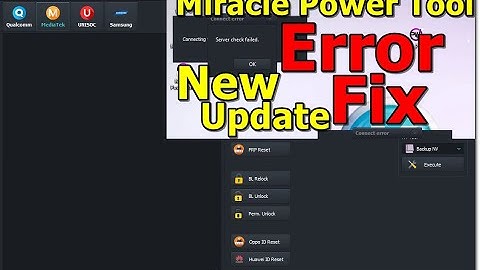 Miracle Power Tool Error Fix