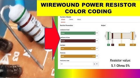 {912} understanding 5 band wirewound power resistor color code