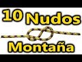 10 nudos básicos para montaña