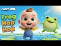 Frog Hop Hop 🐸💦 | Ribbit Jump Song for Kids | Fun Counting Nursery Rhyme