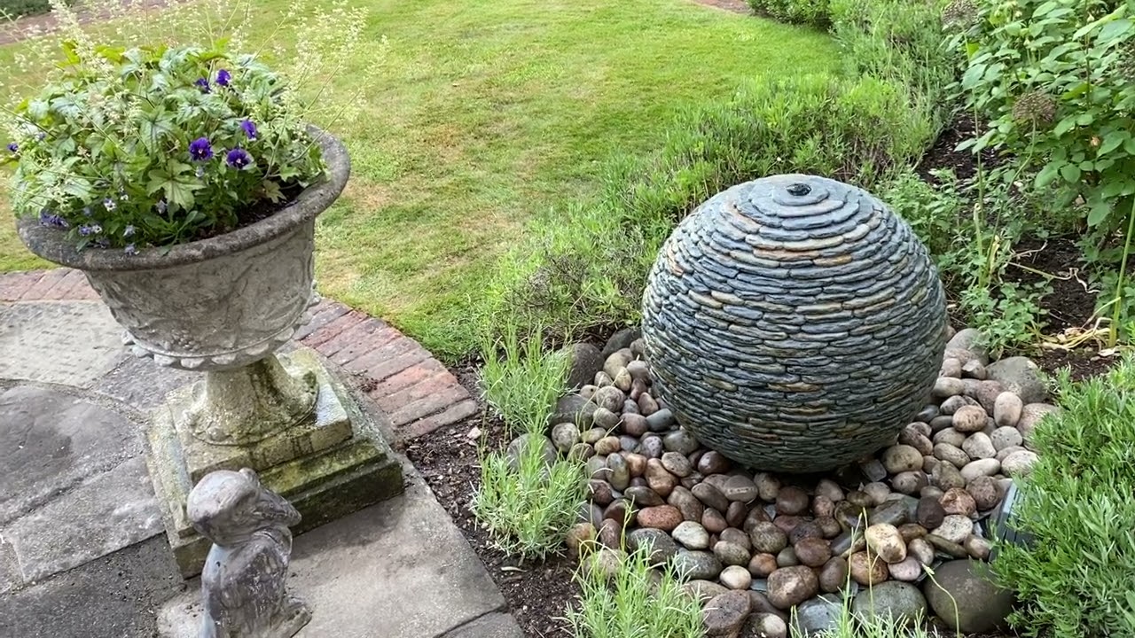 650mm Rustic Slate Sphere Water Feature by Jeremy Hastings