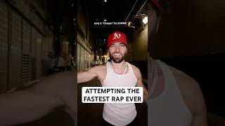 Attempting the FASTEST RAP EVER‼️😤🔥 #chopper #rapper #worldrecord #originalsong #hiphop #music