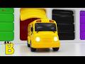 Colors for Children | Street Vehicles for Kids 🚒🚌🚁 Learn Colors with Toy Garage &amp; Cars #kids #abcd