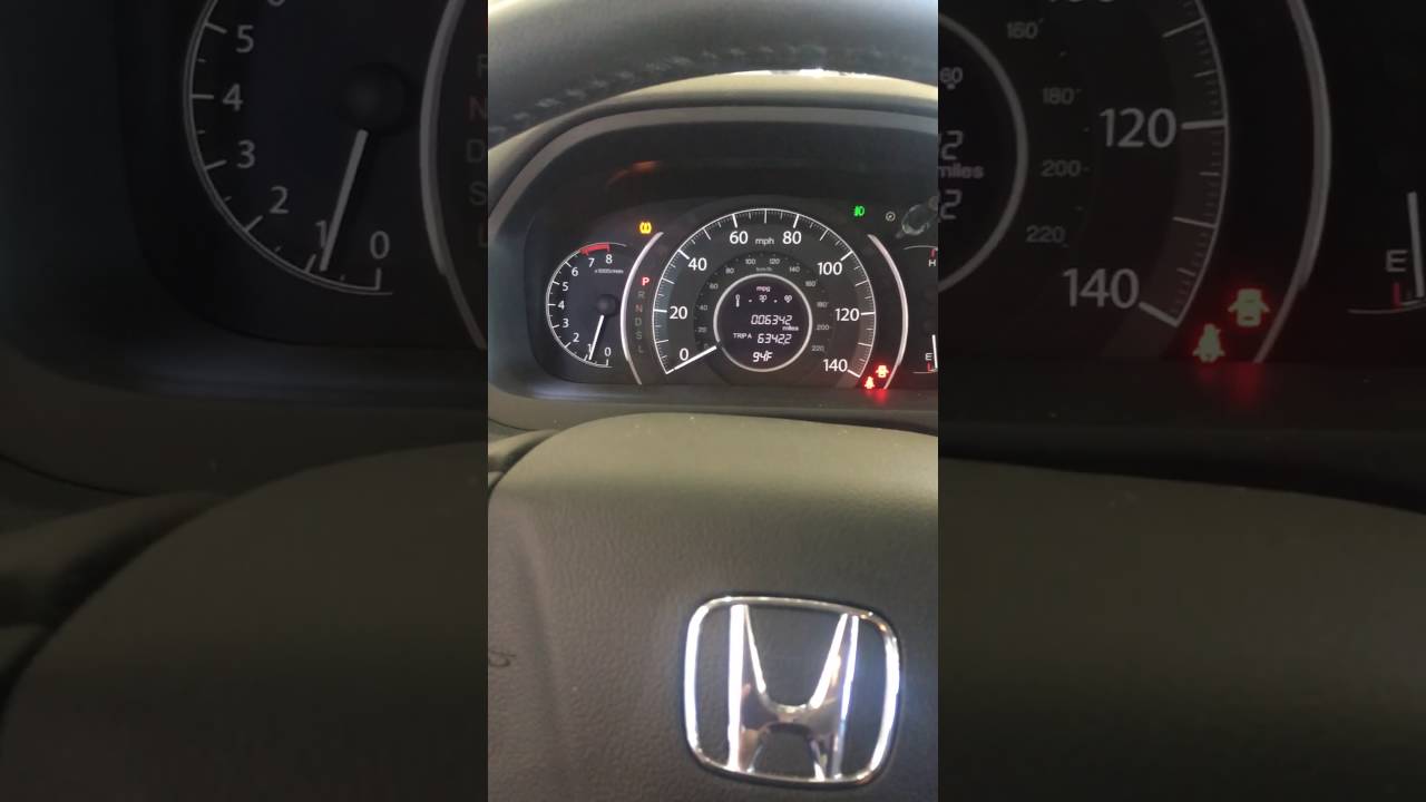 2016 Honda CRV oil reset light YouTube