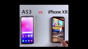 SAMSUNG A53 VS IPHONE XR SPEED TEST #shorts