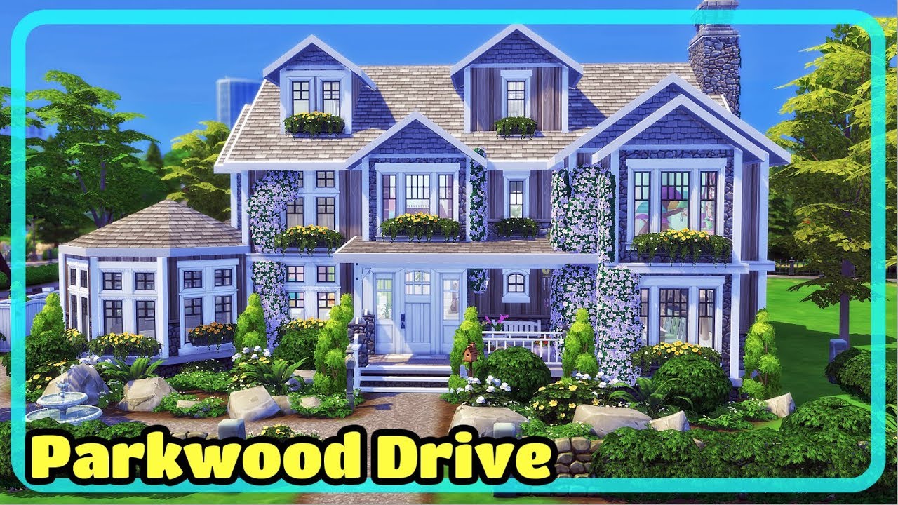 The Sims 4 Parkwood Drive Traditional Family Home Speed Build Collab