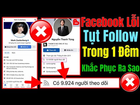 Facebook Lỗi Tụt Follow Trong 1 Đêm Ngày 12/10/2022 Người Nổi Tiếng Tụt Còn 9k FL – Khắc Phục Ra Sao