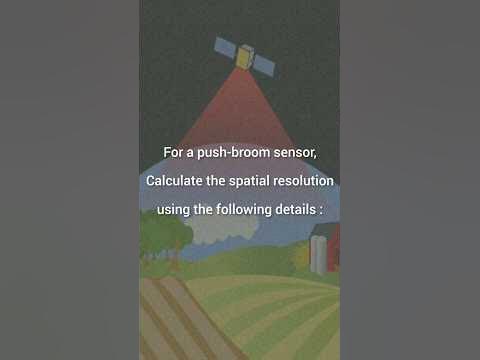 How to calculate spatial resolution ? #remotesensing #gate # ...