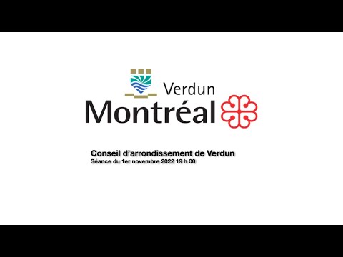 2022-11-01 Webdiffusion du conseil d'arrondissement de Verdun - Intégrale