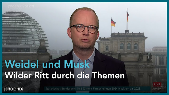 phoenix nachgefragt mit Sven Böll zum Gespräch zwischen Weidel und Musk am 10.01.25