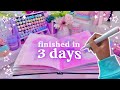 How i finished my sketchbook in 3 days  draw along