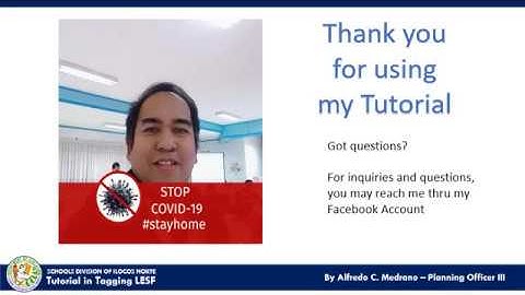 Tutorial on how to tag LESF of Learners in the LIS for Public Admin SH and Private Schools by Alfred