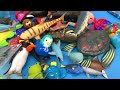 Shark Toys Unboxing with Sea Animal Fun Facts for Kids