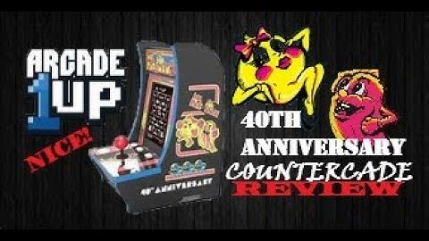ARCADE 1UP COUNTERCADE [Ms. PAC-MAN] 40th Anniversary. 4 Games and Lighted Marquee.