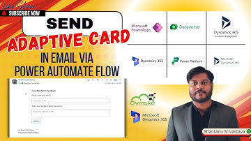 How to send an interactive Adaptive Card in an email using Power Automate flow in D365 CRM