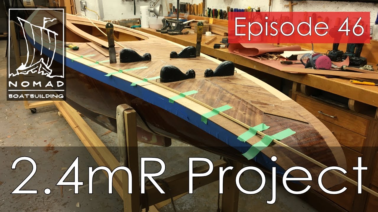 International 2.4mR Sailboat Project - Episode 46 - Deck part 4 - Fitting the covering boards