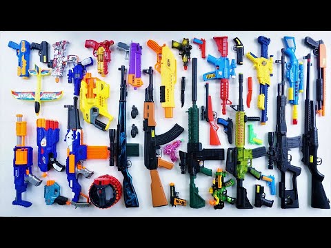 Collecting 7 Sniper Guns and Plane Gun Growler Gun AK47 Gun Realistic Classic Sniper M16 Gun