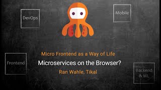 Microservices on the Browser? // Ran Wahle, Frontend Tech Lead at Tikal