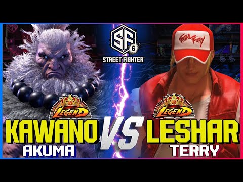 SF6 ▰ Kawano (Akuma) vs LeShar (Terry) ▰ Street Fighter 6 High Level Gameplay