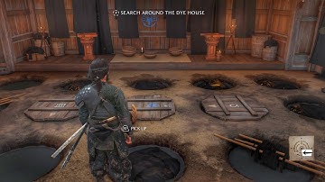 Ghost of Yotei | Search around the Dye House Puzzle Gameplay | The Kitsune