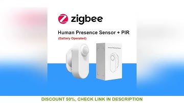 Zigbee Human Presence Detector,Luminance/Distance Detection,  Smart PIR Motion Sensor 24G Support Zi