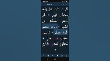 Quran Surah Al Fil [105] سورة الفيل