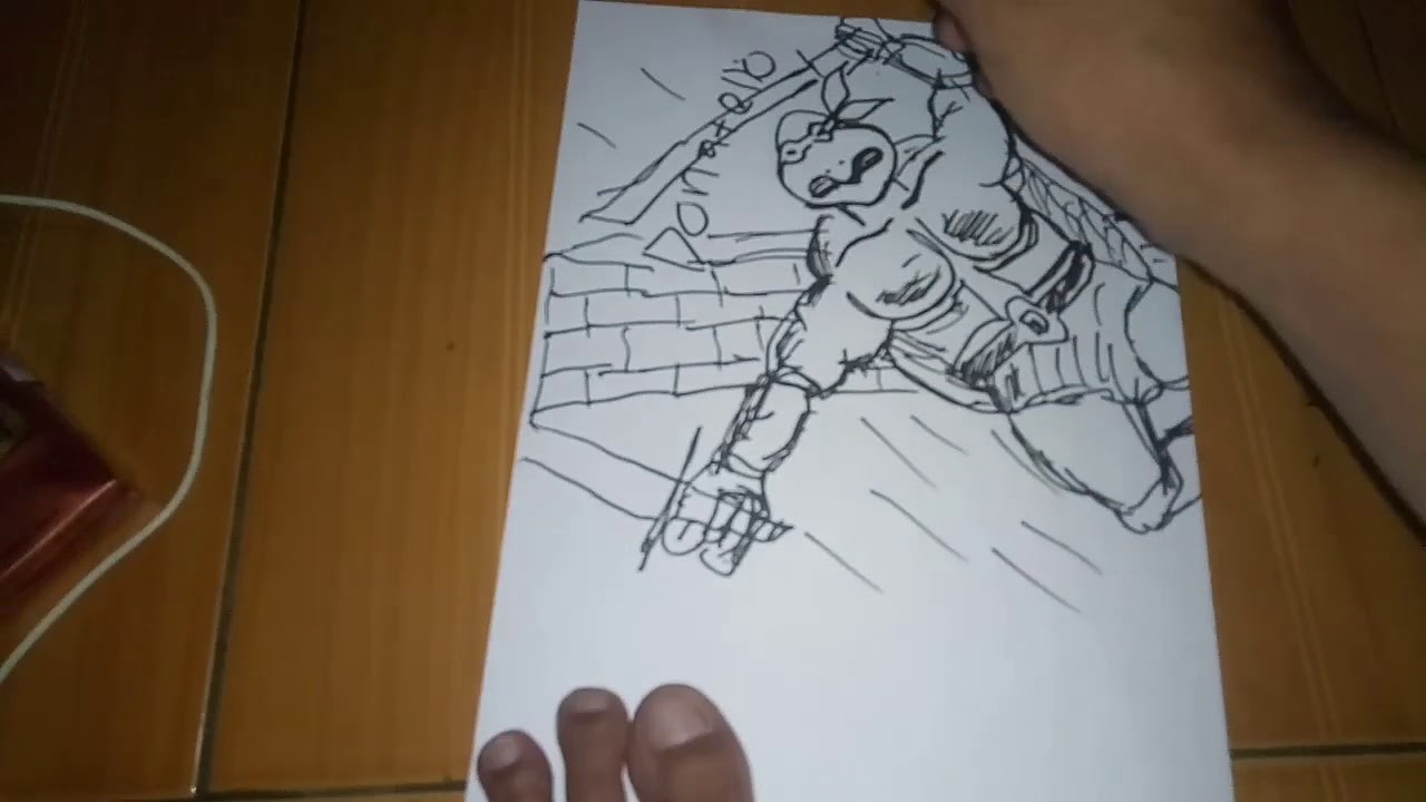 Cara Menggambar Kartun Karakter Kura Kura Ninja Mengenang Masa