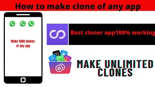 how to make clone of every app||Dual account parallel app||Tech with Rafay||App cloner||best app screenshot 4